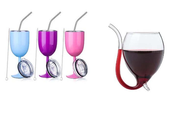 Straw Wine Glasses